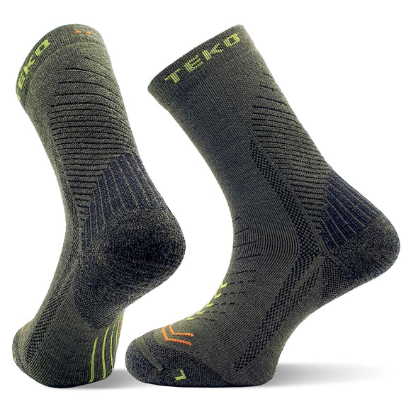 TEKO eco HIKE 2.0 DISCOVERY MERINO WOOL HIKING SOCKS - Light Half Cushion - Unisex