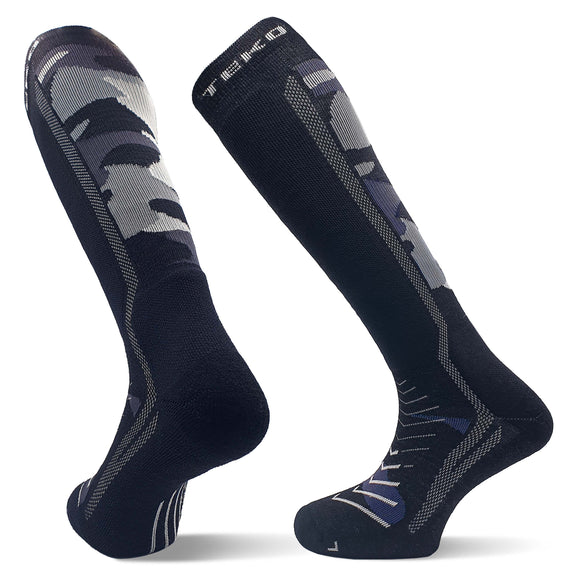 TEKO eco SKI 2.0 ALL-MTN MERINO WOOL SKIING SOCKS - Strategic Light Cushion in Shin, Foot & Heel