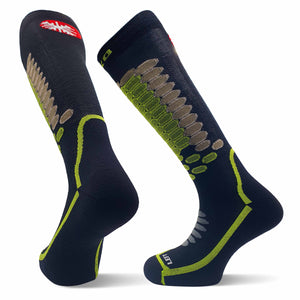 TEKO eco SKI 2.0 ALL-MTN MERINO WOOL SKIING SOCKS - Strategic Light Cushion in Shin, Foot & Heel