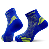 Teko ecoRUN Mini Crew Light Half Cushion 2.0 Running Socks - Unisex - Blue